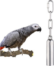 Stainless Steel Bell Toy for Birds,Heavy Duty Bird Cage Toys for Parrots, Africa