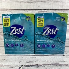 Zest Refreshing Aqua Deodorant Bar Soap w/ Vit E (2) 8 Bar Packs Total 16 Bars