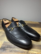 GUCCI Jordaan Leather Horsebit Loafer Size 11.5 US Moccasin $1100 482467