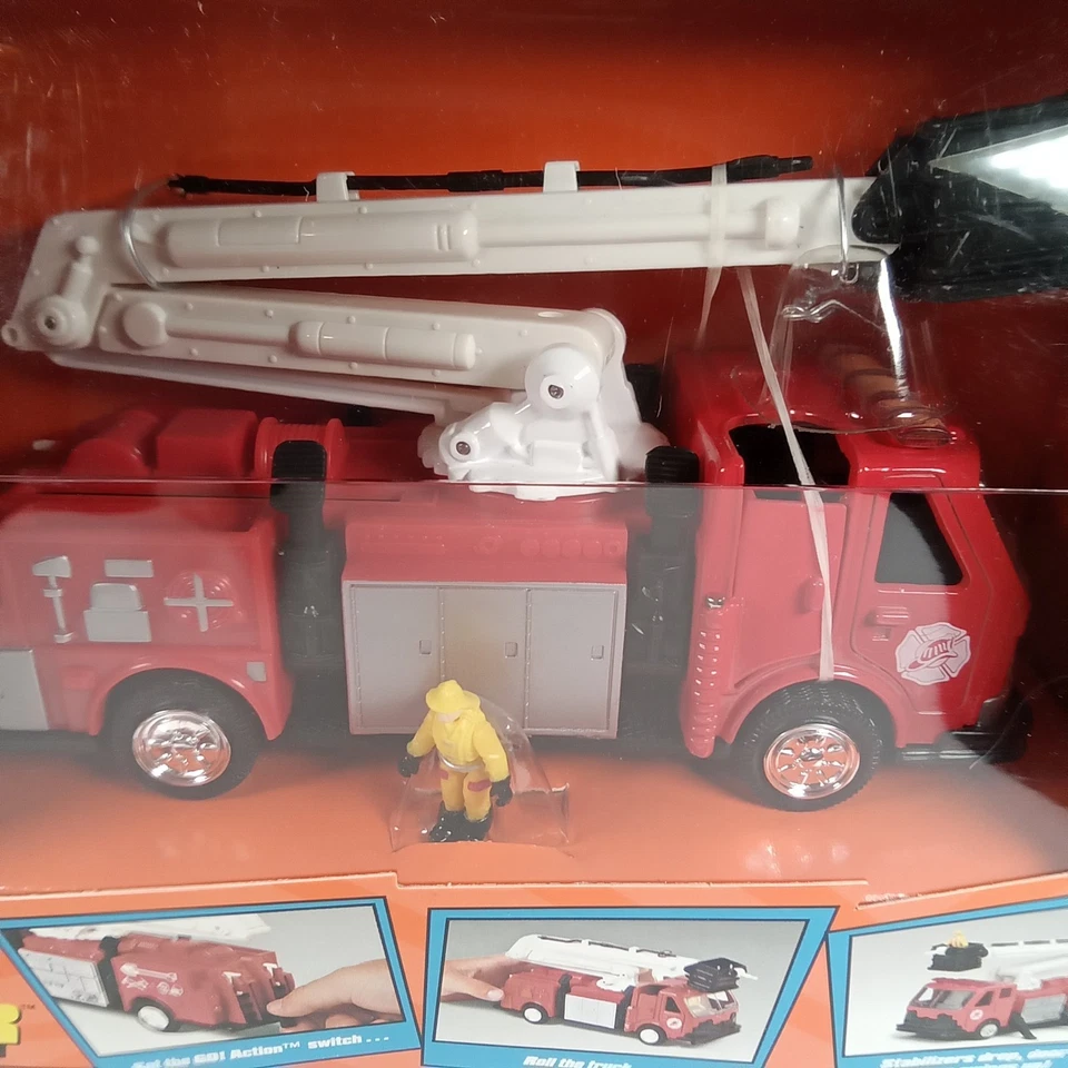 Vintage Toy Mattel Wheels Matchbox Go Action Fire Crusher Sealed 1999 - Image 4 of 4