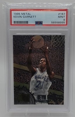 1995-96 Fleer Metal Kevin Garnett RC PSA 9 Minnesota Timberwolves