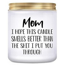 Gifts for Mom from Daughter Son, Mothers Day Birthday Funny mom candle