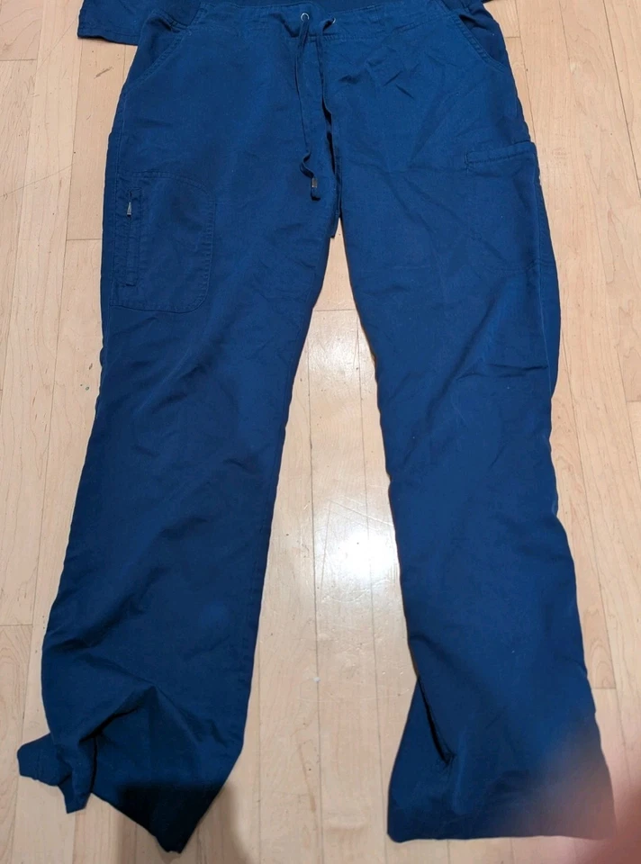 Grey’s Anatomy by Barco Scrubs Set Women’s Medium Top & Pants Navy Blue - Image 4 of 4