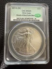 2014 (W) $1 American Silver Eagle CAC Graded MS69 Struck At West Point Mint