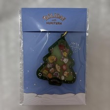 Mini Teen HOLIDAY Acrylic Shaker Keychain Green