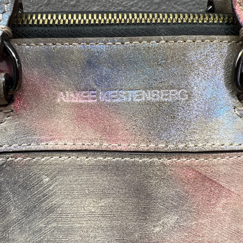 Bolso Bandolera AIMEE KESTENBERG Brillo Metálico Tie Dye Cuero Gunmetal (LEER) Foto 4 de 4