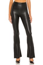 Commando Pants Black Faux Leather Flare Leggings NEW womens size M