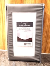 NEW  JC Penney Home King White Tailored Sateen Bedskirt 78 x 80 X 15