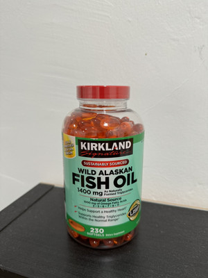 #ad #ad Kirkland Signature Wild Alaskan Fish Oil 1400 mg 230 Softgels Exp: 10 26 $18.99