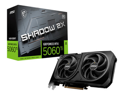 MSI GeForce RTX 5060 Ti 16G SHADOW 2X OC video card GDDR7 PCI E