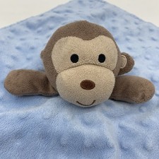 Kyle Deena Monkey Lovey Security Blanket Polka Dot Plush Stuffed Animal Satin