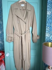 Iconic Per Una M&S Marks & Spencer Trench Coat Camel 14