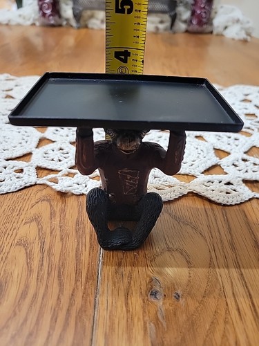 Vintage Cast Iron Bombay Co. Monkey (Bellhop) Business Card Holder. - Picture 11 of 11