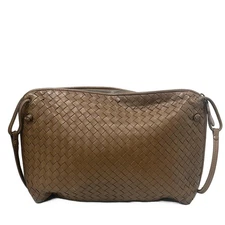 Auth BOTTEGA VENETA Intrecciato 245355 Brown Leather - Shoulder Bag