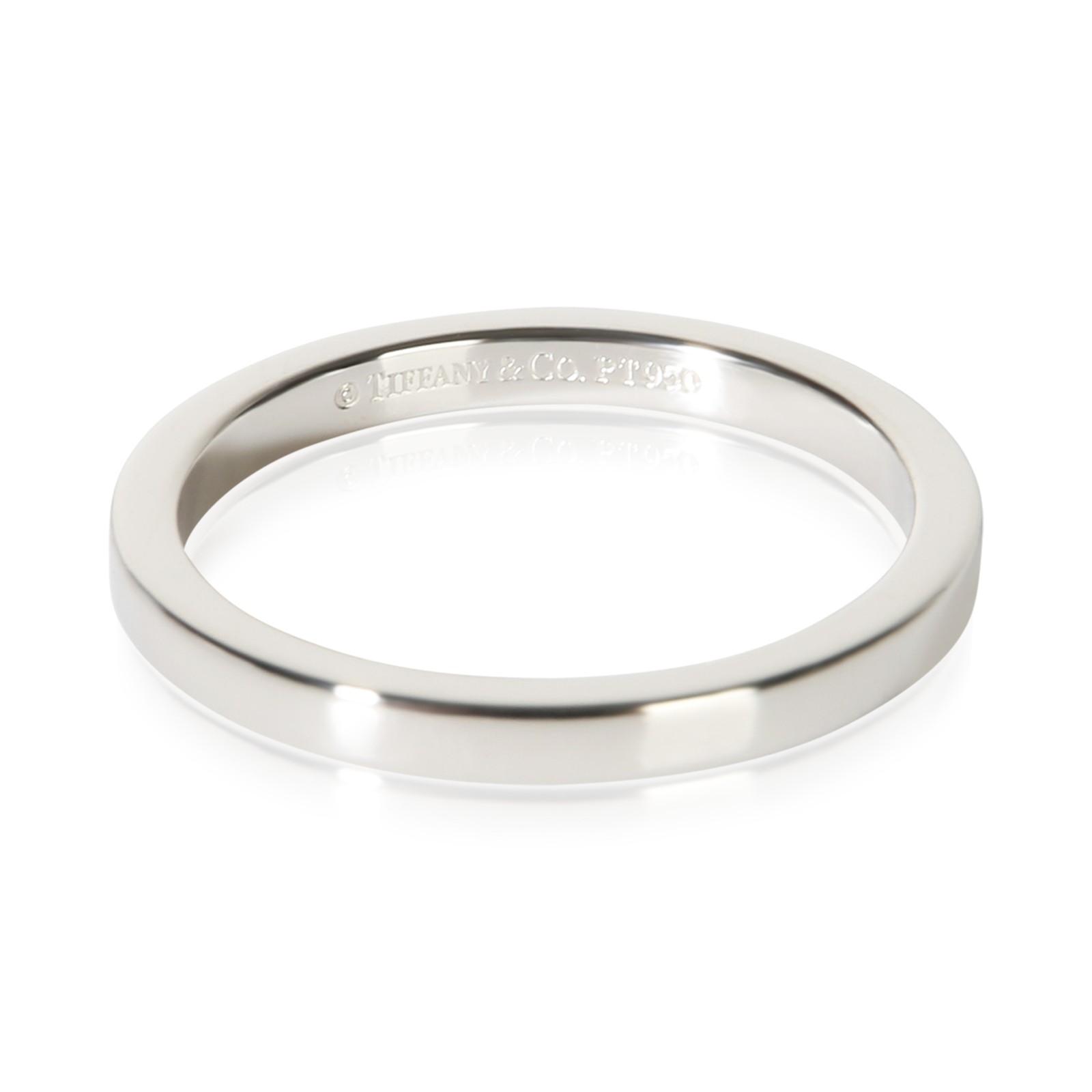 Tiffany & Co. Platinum 2mm Flat Band