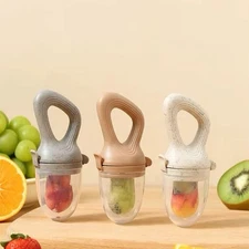 3PCS Baby Fresh Fruit Food Feeder Nibbler Pacifier Training Massaging Teether