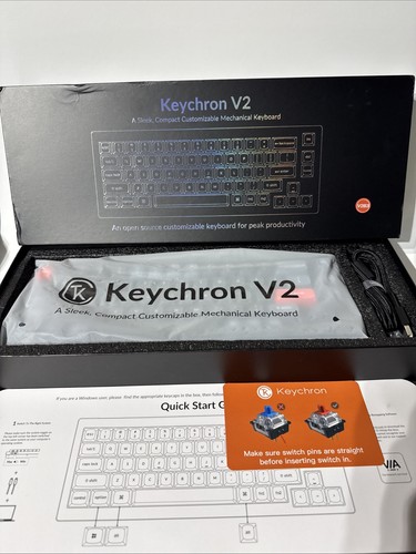 Keychron V2 65% Compact Mechanical Keyboard NEW OPEN BOX