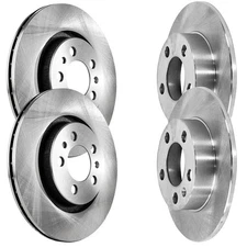 Front and Rear Disc Brake Rotors For 1998-2010 Volkswagen Beetle 1999-2006 Golf