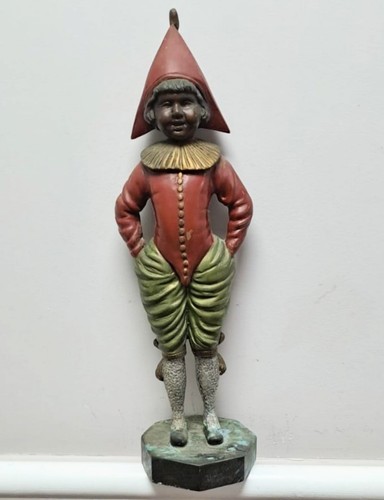 Große antike kaltbemalte Bronzeskulptur eines Clowns Vintage Figur - Bild 1 von 8