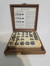 KINGSLEY Machine Hot Foil Stamping 36 Pt RMS 18th Century Type With Zodiac Signs