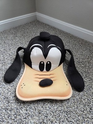 Walt Disney Parks Goofy Floppy Ears Souvenir Hat Black Adult Size Disneyland
