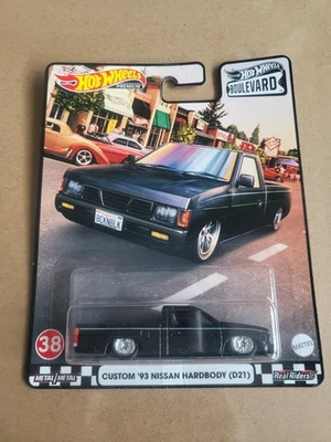 Hot Wheels Premium Boulevard #38 Custom 93 Nissan Hardbody Real Riders 1:64 - Bild 1 von 2