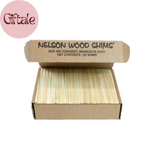 - 8-Inch Wood Shims for Leveling, Pro Pack, 120 Count Wedges for Toilets, Tables