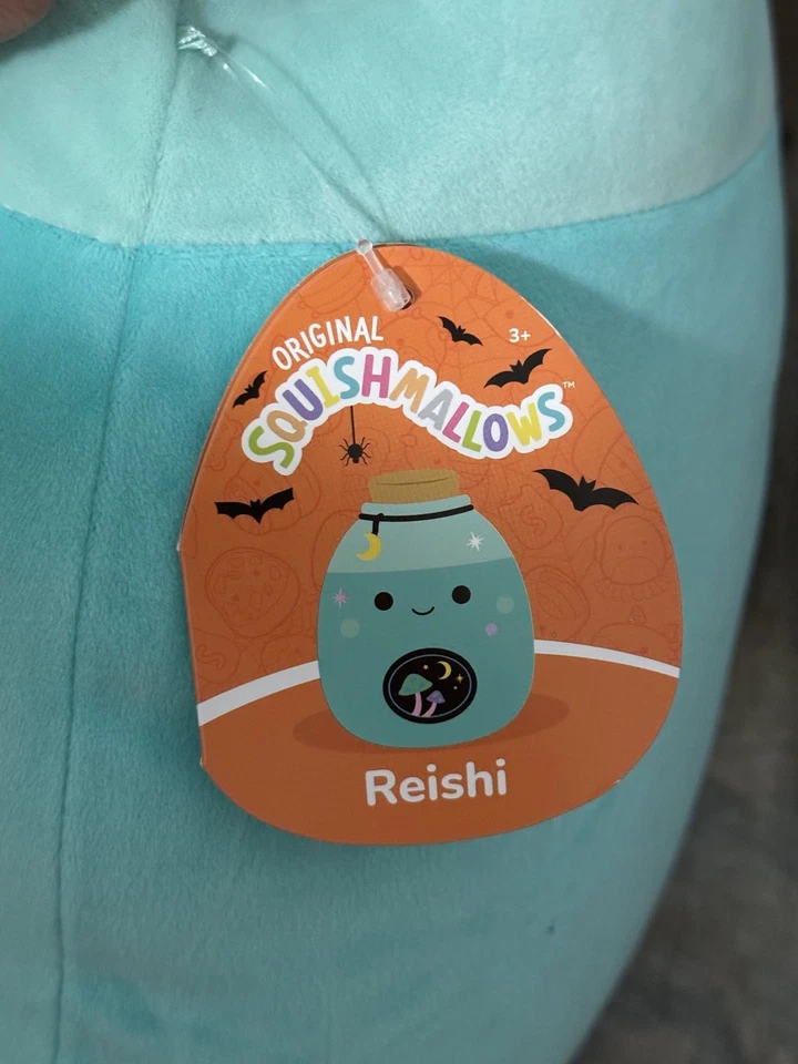 Squishmallows 2025 Halloween Reishi el hongo poción 12 pulgadas felpa suave nuevo Foto 3 de 4