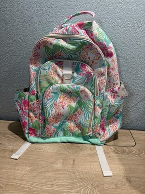 Lilly Pulitzer x Pottery Barn Teen Floral Backpack Tropical Pink Green