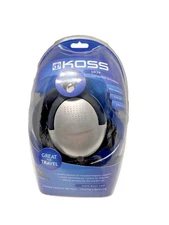 Koss UR29 Stereophone Collapsible Headphones 8Ft Cord Inline Volume Control New