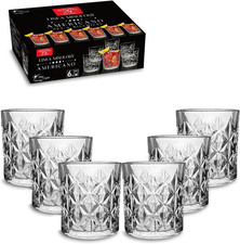 , Set Di 6 Bicchieri Mixology Vetro per Americano, Cocktail, 33 Cl