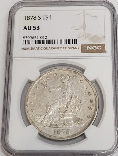 1878-S AU53 Trade Dollar NGC