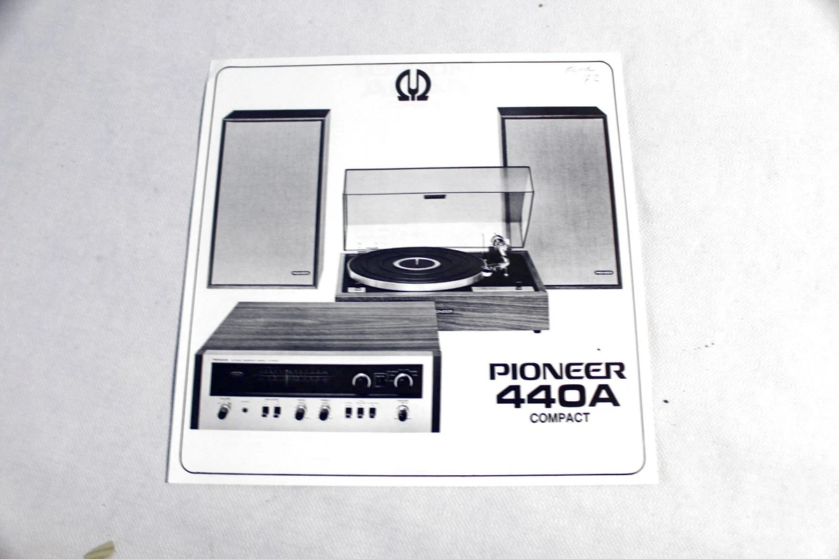 Originale Werbung / Datenblatt: Receiver PIONEER 440A COMPACT von 1972