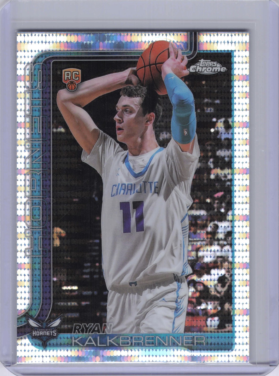 Ryan Kalkbrenner 2025-26 Topps Chrome Pulsar Refractor #284 Hornets RC