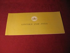 1956 Lincoln Sales Brochure - Original