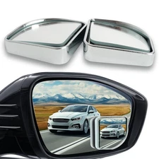 Auto Drive 2-PK SQUARE BLIND SPOT MIRRORS PUSH & ADJUST Drivers Passenger Side