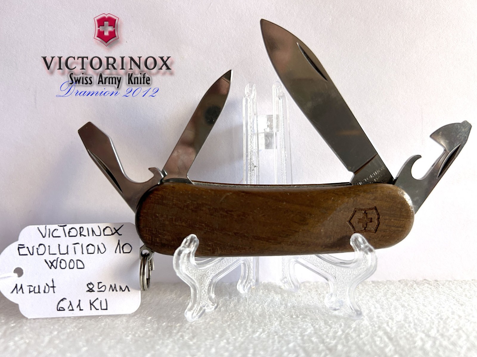 COLTELLINO VICTORINOX EVOLUTION 10 WOOD 85MM 11 FUNZ SWISS ARMY KNIFE