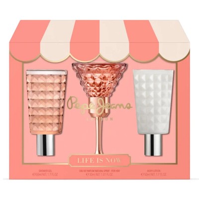 Pepe Jeans Life is Now Damen Box EDP 30ml + Shower Gel + Body Lotion