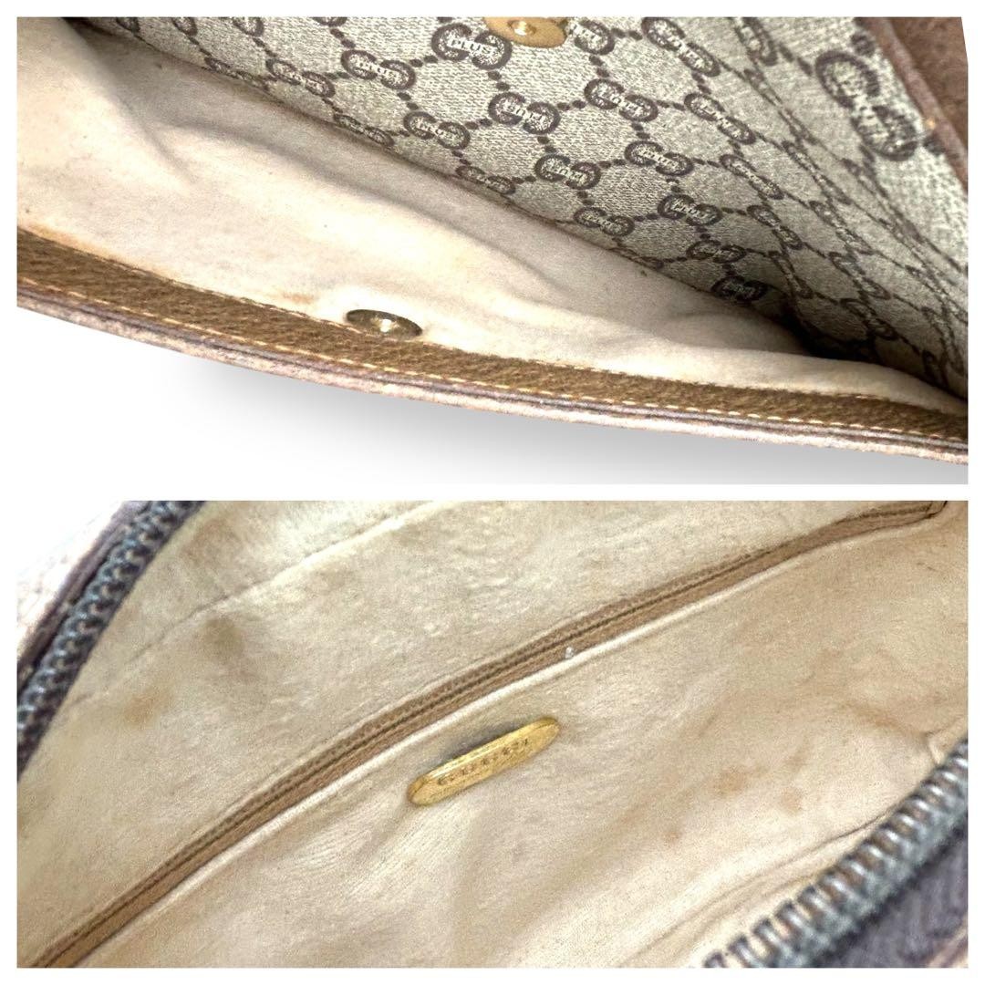 Rare GUCCI Shoulder Bag PVC GG Pattern Beige Japan C-251116-16 thumbnail 20