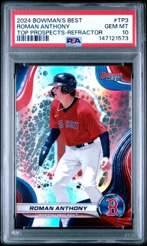 2024 Bowman'S Best Top Prospects #TP3 Roman Anthony Refractor PSA 10