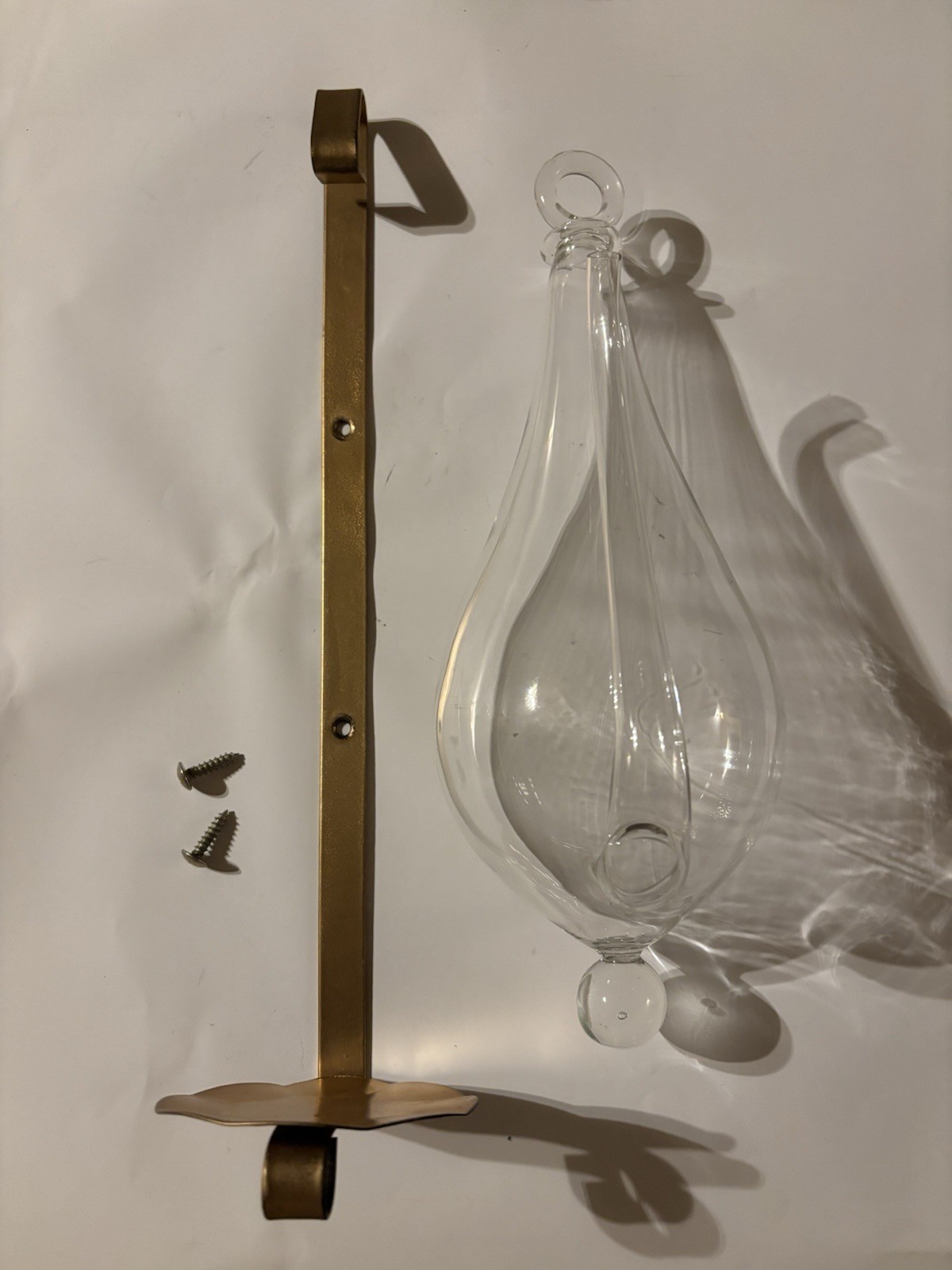 Ambient Weather Antique Storm Glass Wall Mount Liquid Barome