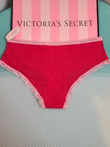 NWT Y2K Victoria's Secret SuperSoft Modal Hiphugger Panty Size Sm Red Pink