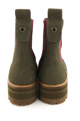 Timberland A2DSF-A4819 Mujer Zapatos EU37/37.5 Verde Rebotl Tire en Cuero Botas - Imagen 8 de 17