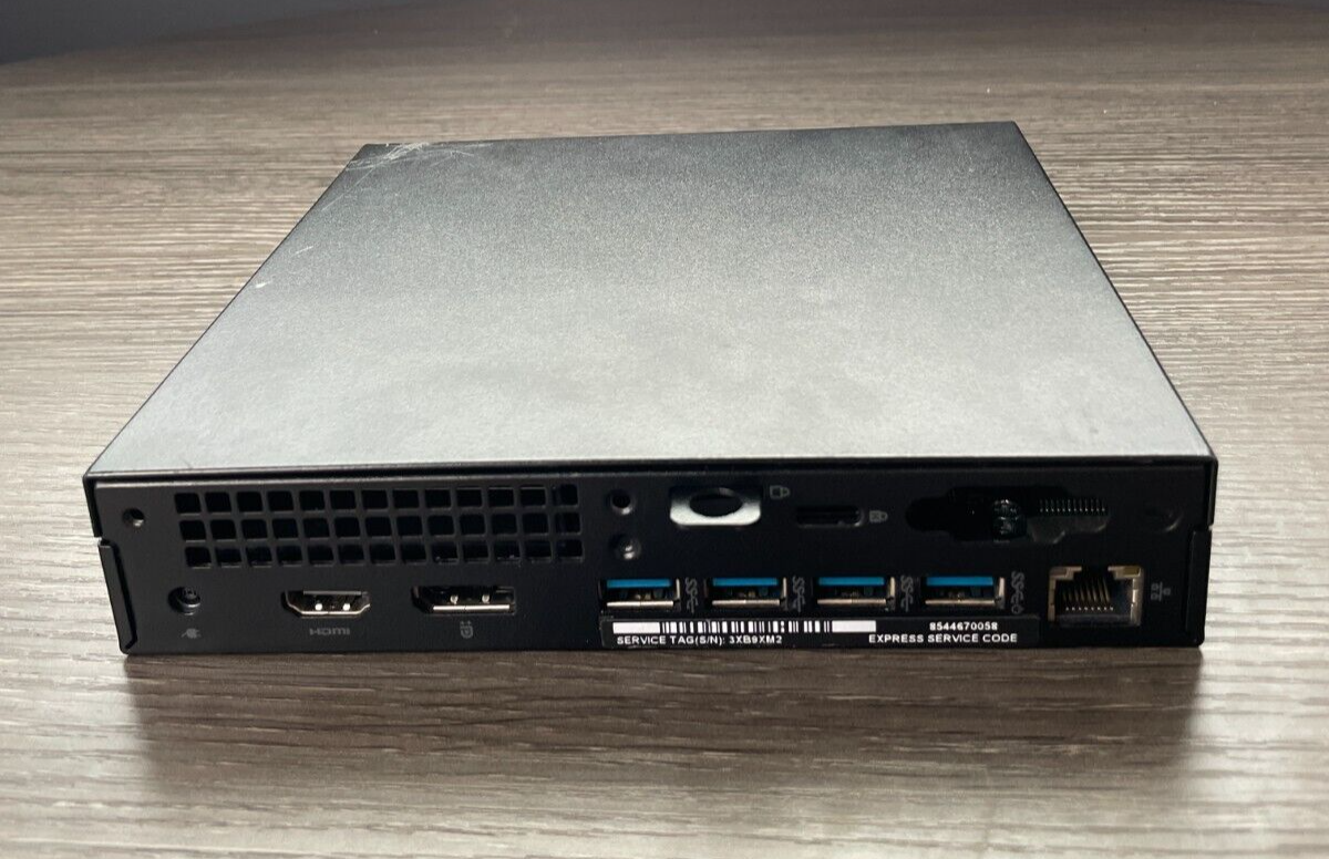 Dell OptiPlex 7050 Micro Intel Core i5-7500T 2.70GHz 256GB NVMe