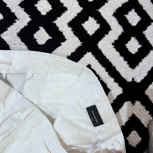 Vintage Ermenegildo Zegna Unisex White Cotton Chino Pants Size 58 IT Casual Fit - Picture 14 of 23