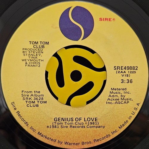 Funk Boogie 45 - Tom Tom Club - Genius Of Love - Sire HEAR