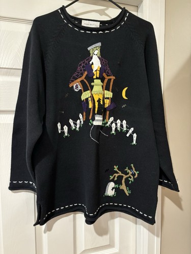 Susan Bristol Halloween Sweater, Large