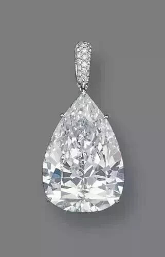 5Ct Pear Cut Lab Created Diamond Halo Pendant 18" Necklace 14k White Gold Plated - Picture 3 of 3