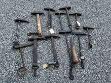 Primitive Hammer Tool Iron Knocker Snowball Hand Forged Horse Lot Old Handmade