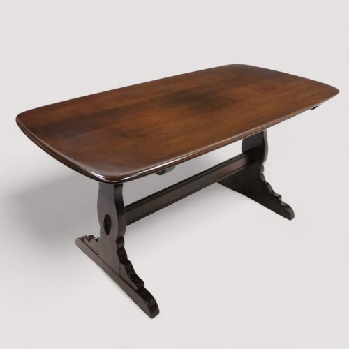 Ercol Refectory Plank Top Dining Table Retro Traditional Finish FREE UK Delivery - Picture 4 of 20
